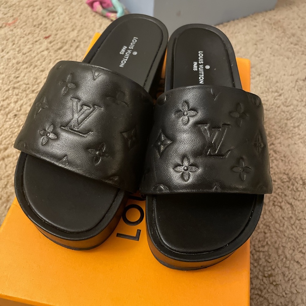 Louis Vuitton revival platform slides